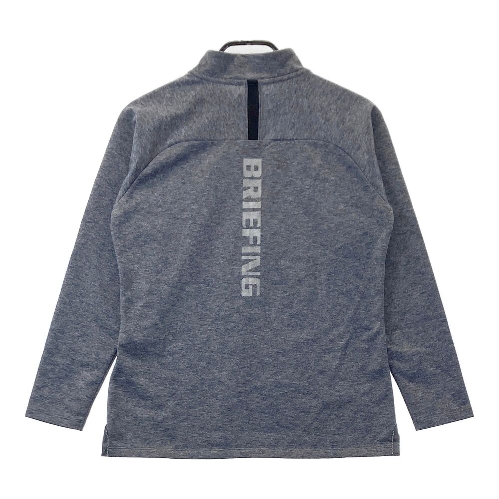 サイズ：M BRIEFING GOLF ブリーフィング 長袖ハーフジップTシャツ