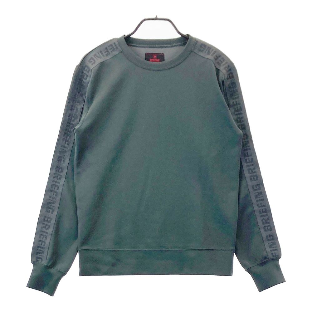 384　ブリーフィング ゴルフ スウェット メンズ カーキ サイズ：S BRIEFING GOLF ブリーフィング スウェット カーキ系