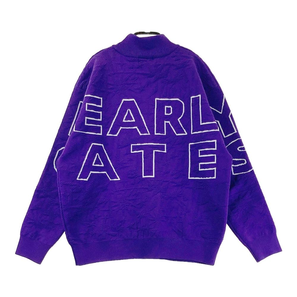 サイズ 1 PEARLY GATES パーリーゲイツ ニット セーター パープル系 ゴルフウェア レディース ストスト