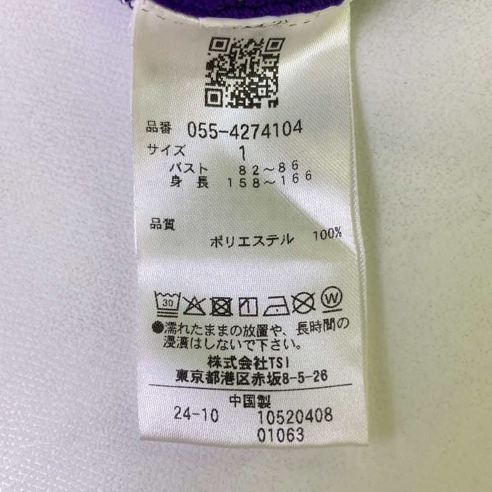 サイズ 1 PEARLY GATES パーリーゲイツ 2025年 ニット セーター パープル系 ゴルフウェア レディース ストスト アクセサリー リストバンド