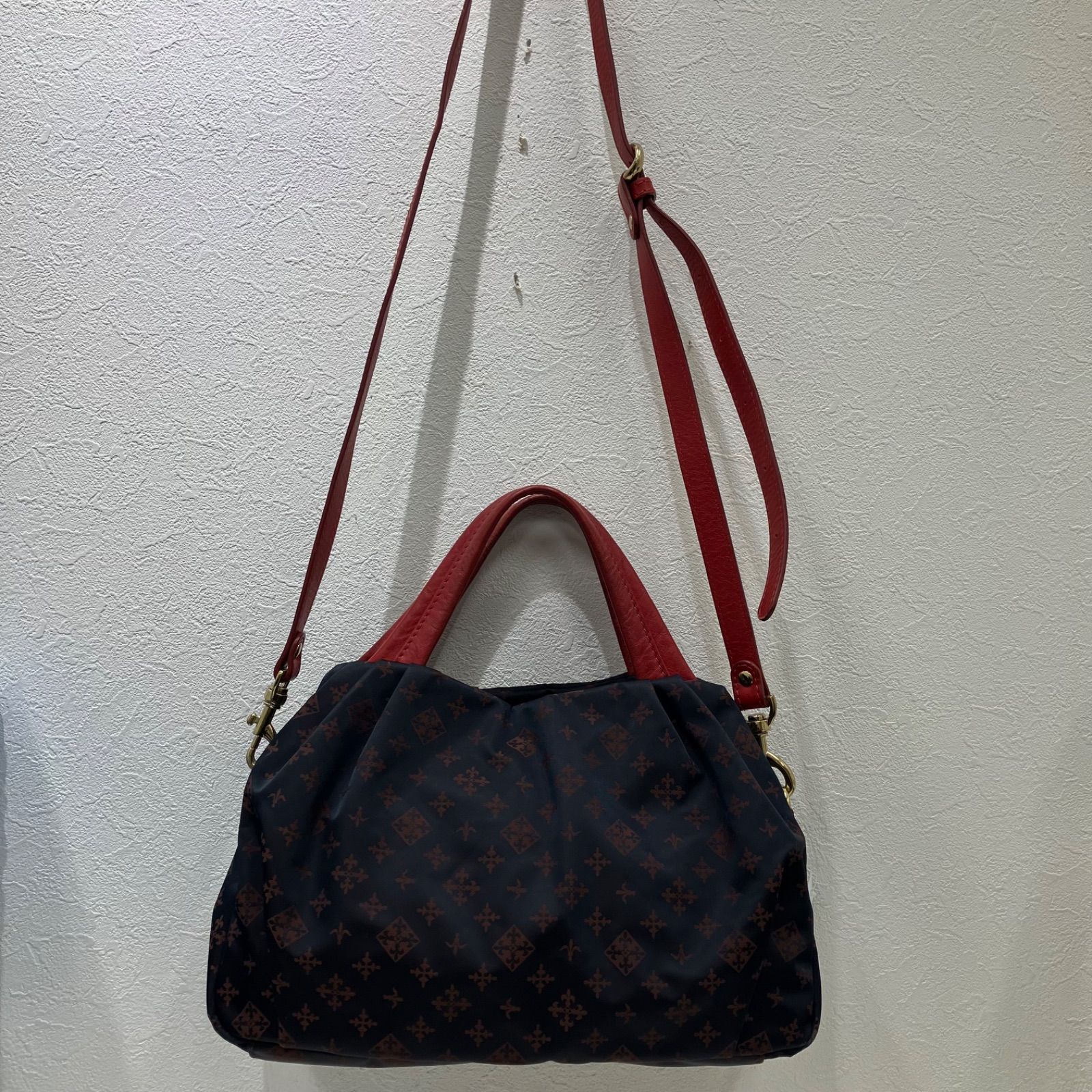 6641 russet ラシット 2way ショルダーバッグ ハンドバッグ ネイビー