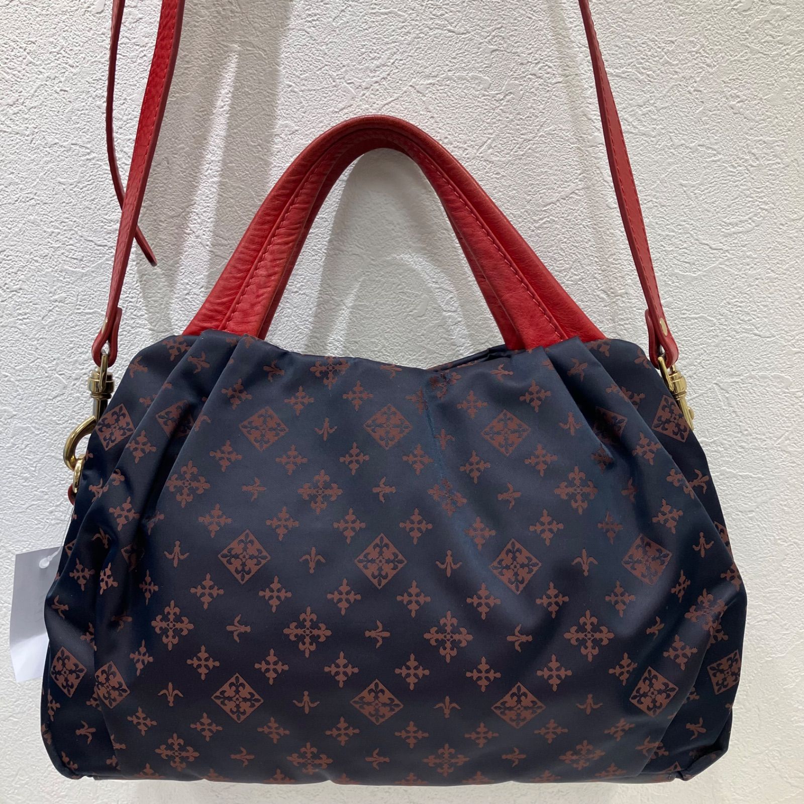 6641 russet ラシット 2way ショルダーバッグ ハンドバッグ ネイビー