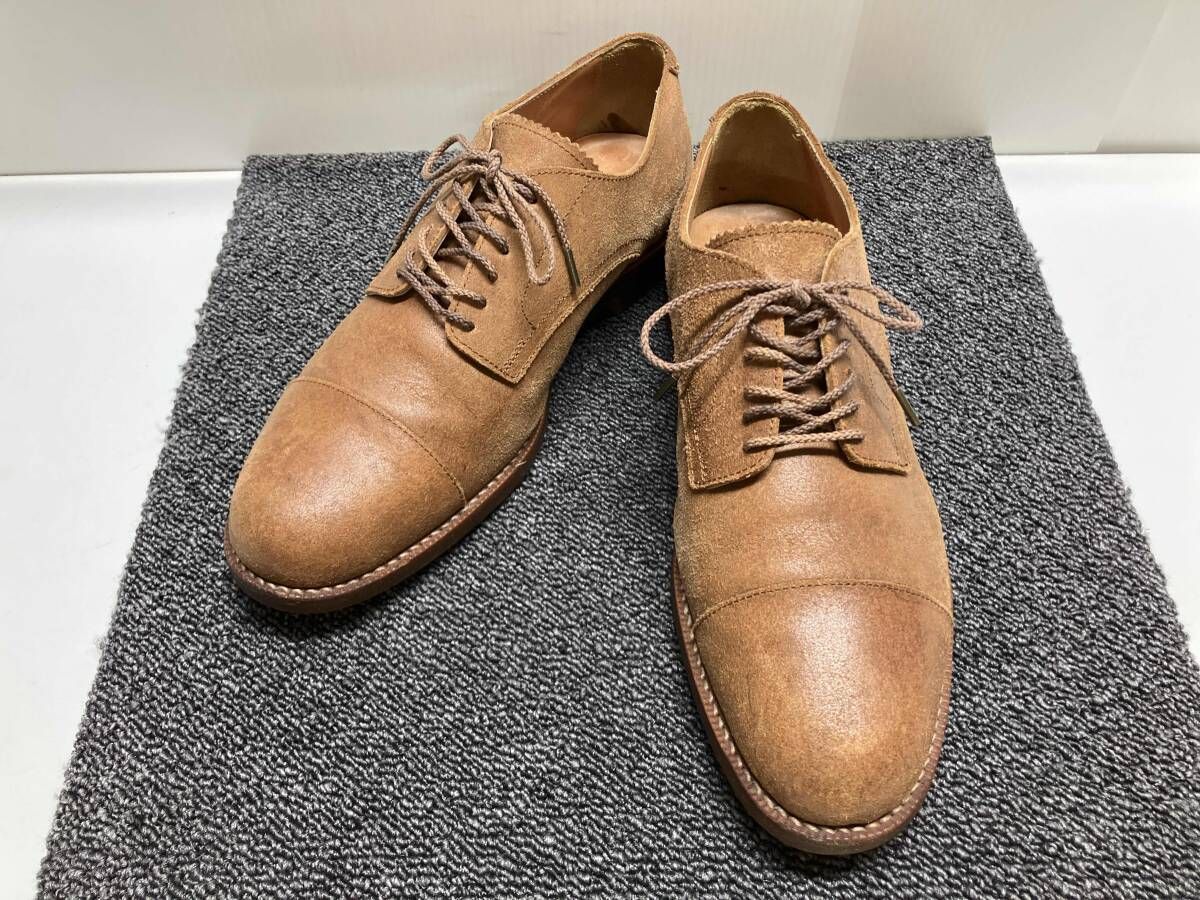 genten ゲンテン ドレスシューズ レザー 6 ホール サイズM アウトソール約29 cm 106022 ブラウン