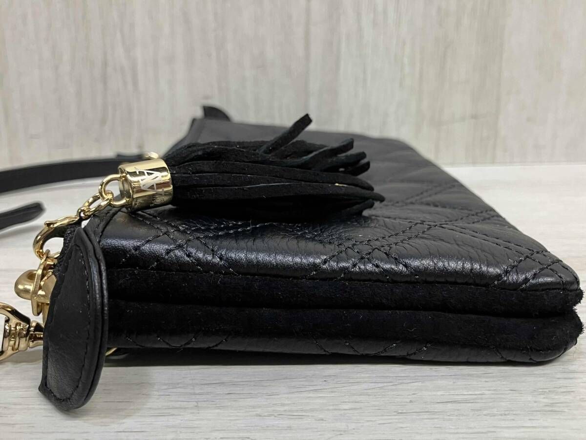 ATAO ブーブー ブラック ダイヤモンド キルティング 本革 レザー