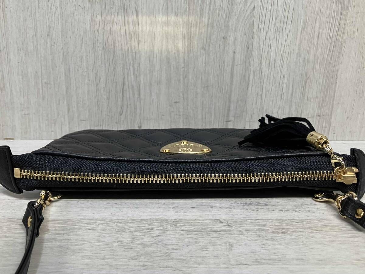 ATAO ブーブー ブラック ダイヤモンド キルティング 本革 レザー