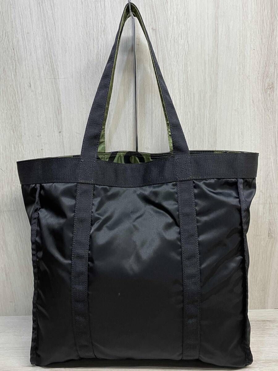 HYSTERIC GLAMOUR ブラック トートバッグ PORTER × HYSTERIC GLAMOUR リバーシブル ナイロン トートバッグ