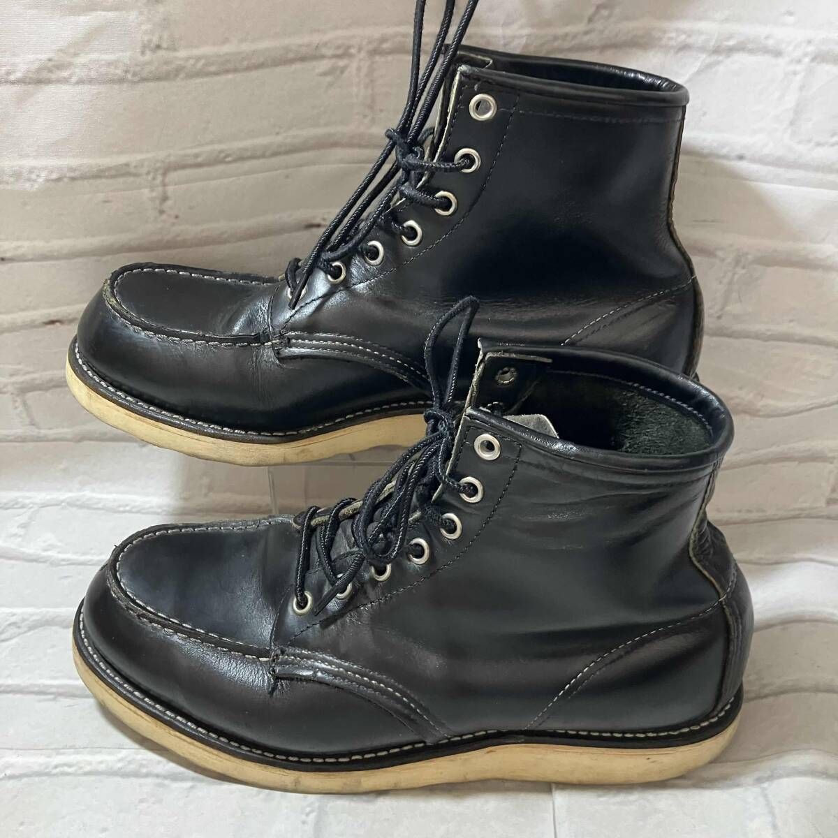 RED WING|レッドウィング|ワークブーツ|アイリッシュセッター|90 s 00 s|刺繍タグ|表記サイズ8 1|2|ブラック