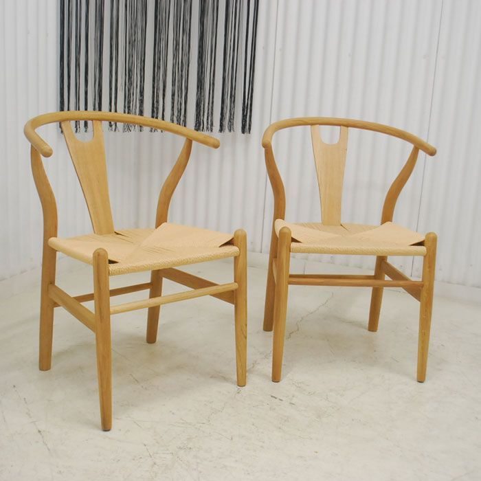 アウトレット 現品限り 一部 大 リプロダクト品 リゾート風 チェアー２脚セット ナチュラルモダン 250707-キャスト2脚