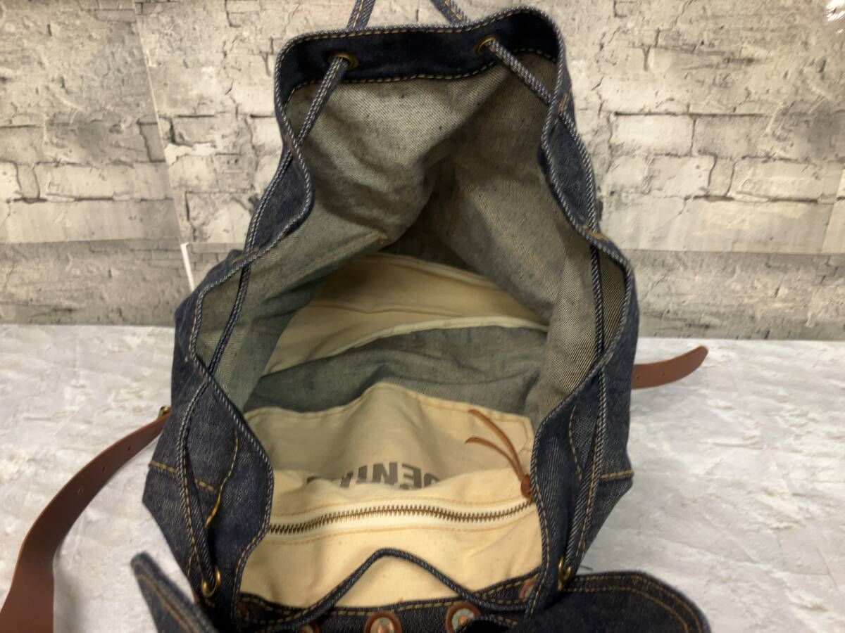 RRL RALPH LAUREN ダブルアールエル Riley レザー デニムリュック