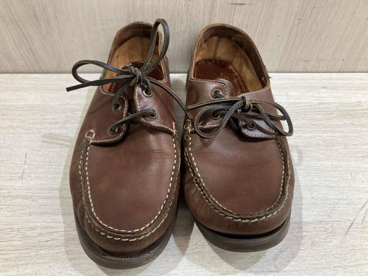通年 PARABOOT パラブーツ Veritable Mocassin Cousu Main レザー シューズ ブラウン