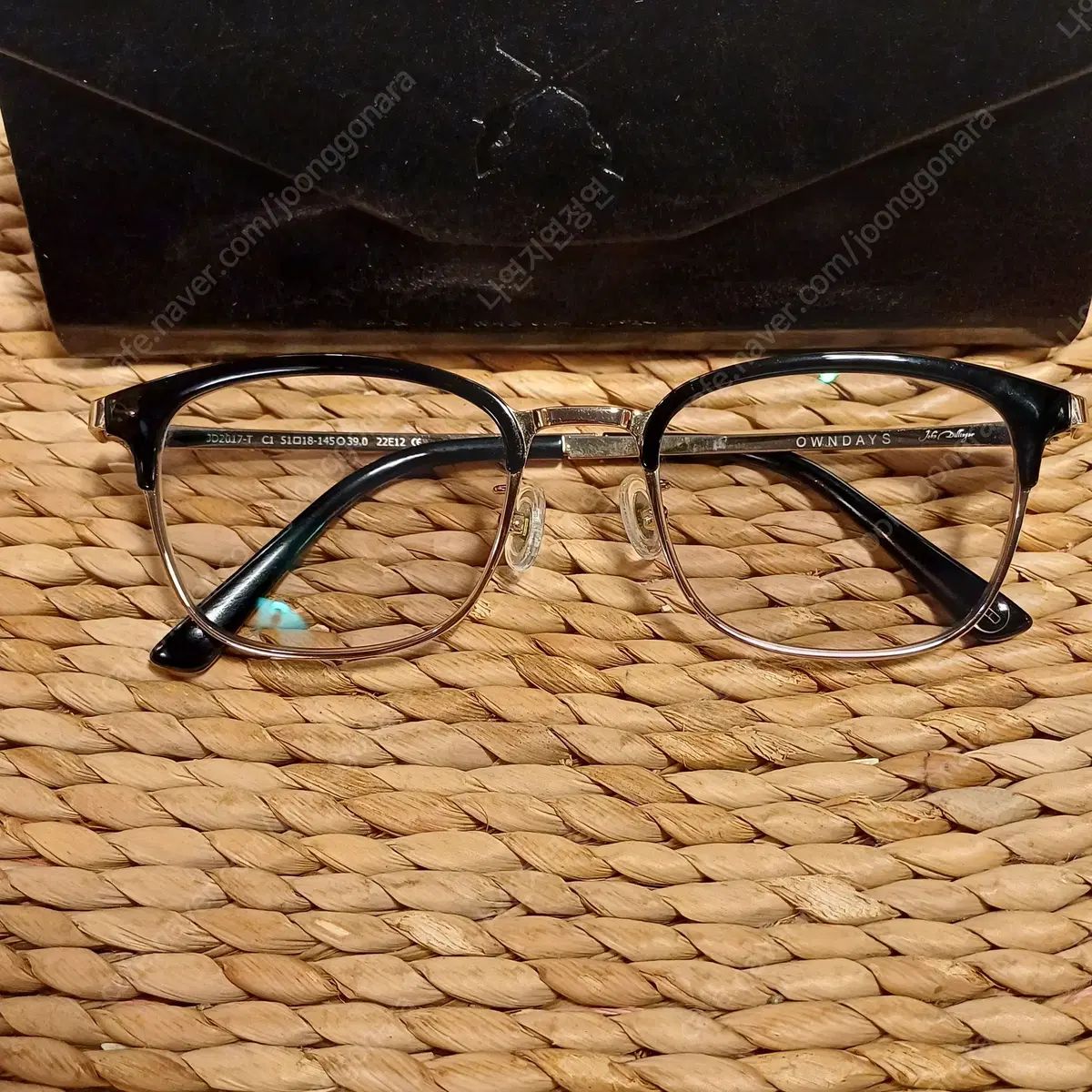 OWNDAYS X ジョン ディリンジャー ブラック ブローフレーム
