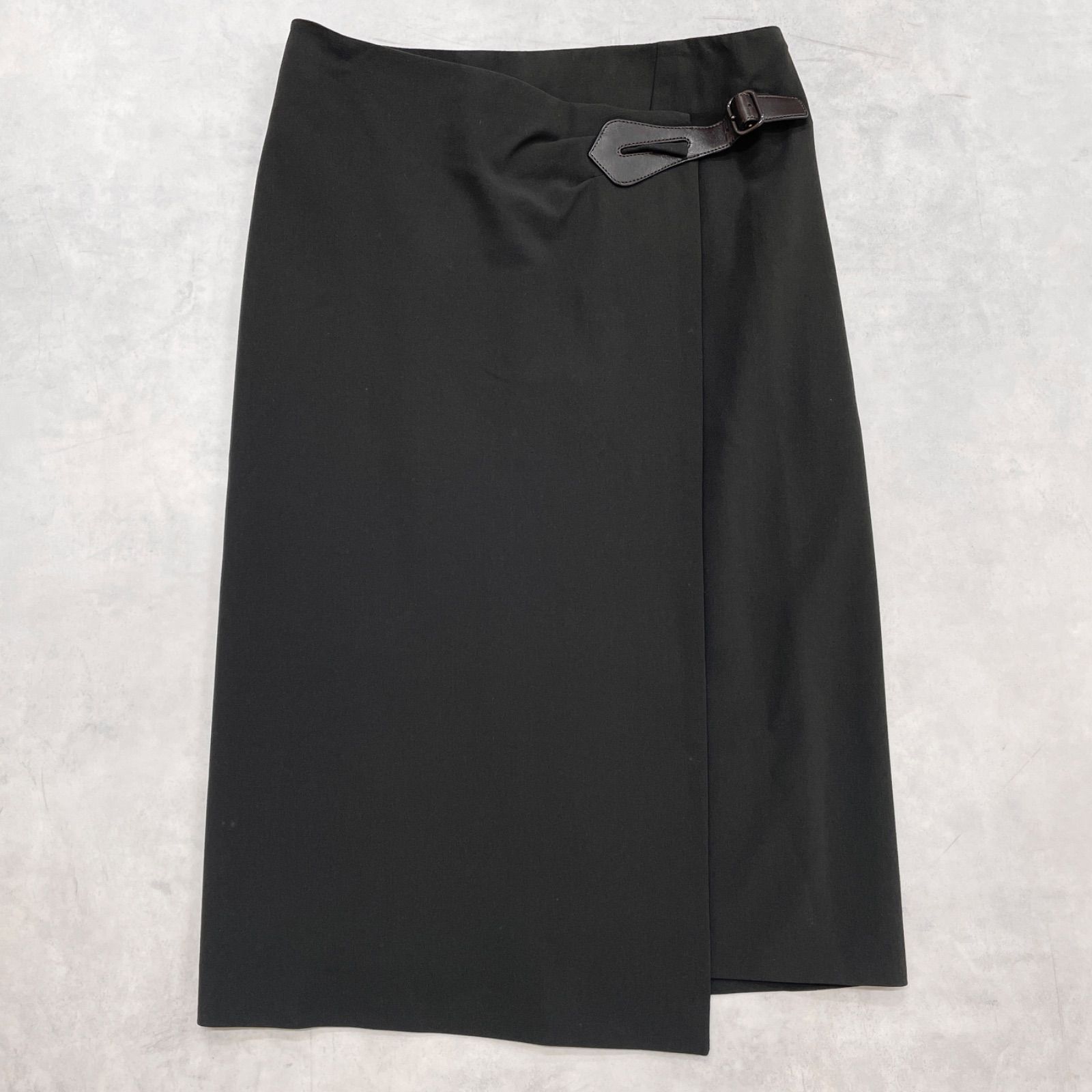 HERMES エルメス ラップスカート ベルト ストラップ 巻き ウール