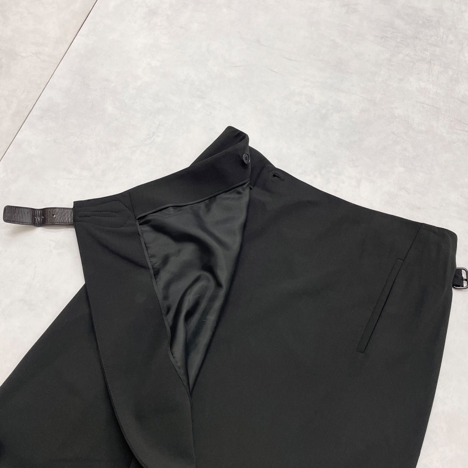 HERMES エルメス ラップスカート ベルト ストラップ 巻き ウール