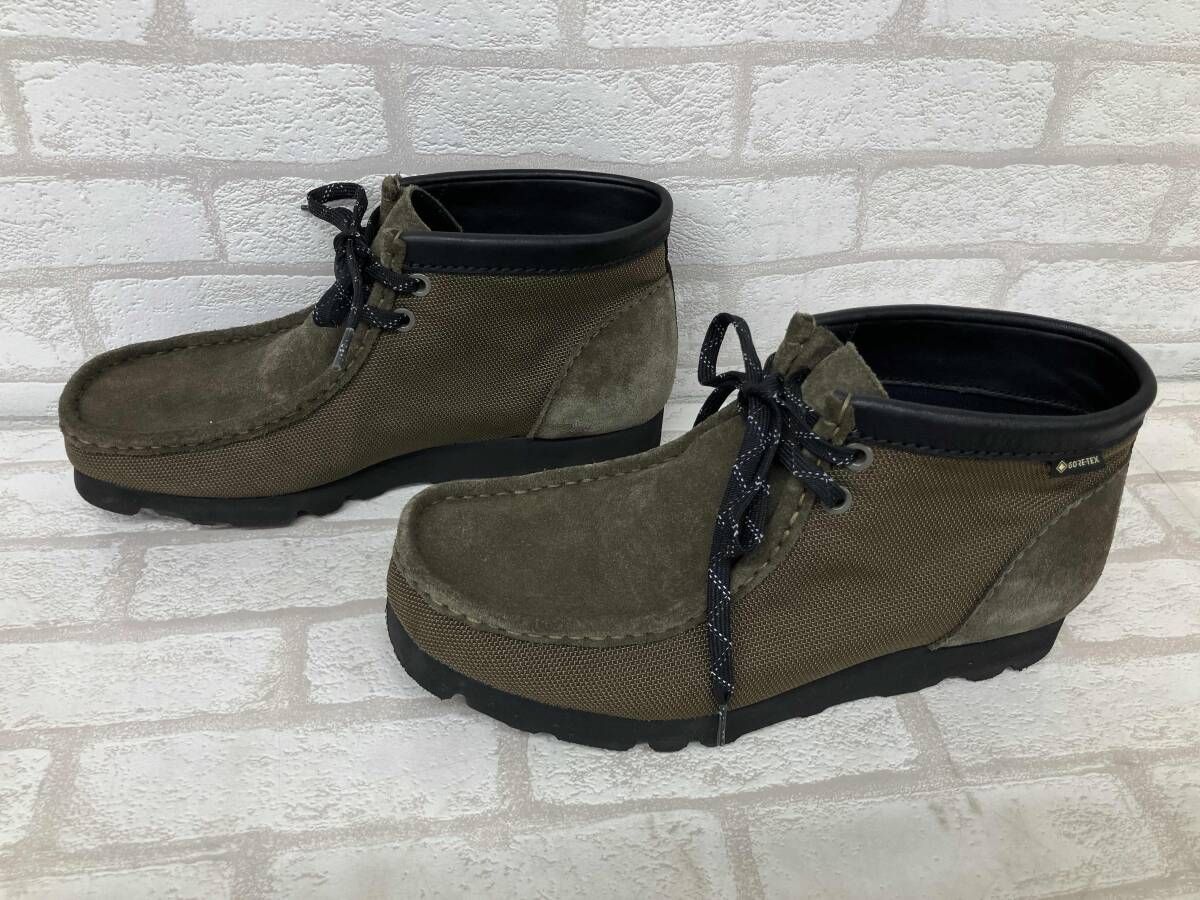 Clarks Wallabee BT GTX 21621 クラークス ワラビー デザートブーツ ゴアテックス スウェード オリーブ メンズ 25 5 cm