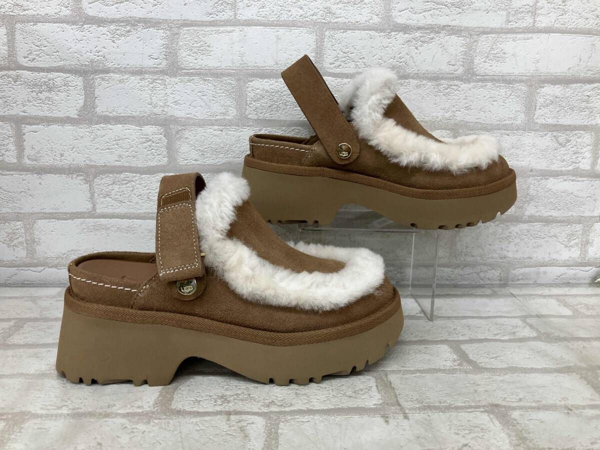 UGG W ESMEE CLOG 1173331 アグ エスミー グロッグ サンダル 厚底シューズ レディース キャメル size 24 インポート