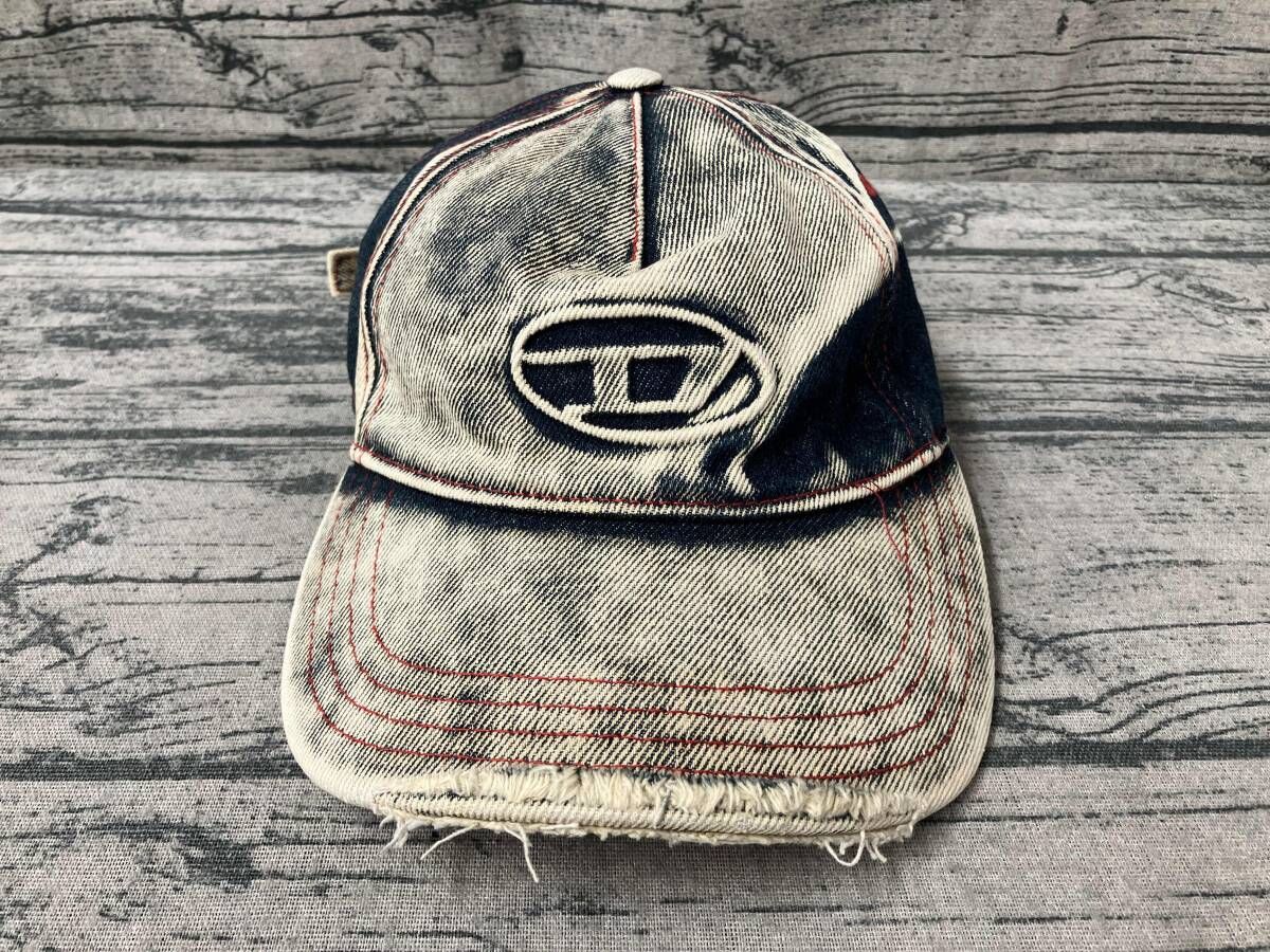 DIESEL ブリーチデニムキャップ C SEYMON フリーサイズ