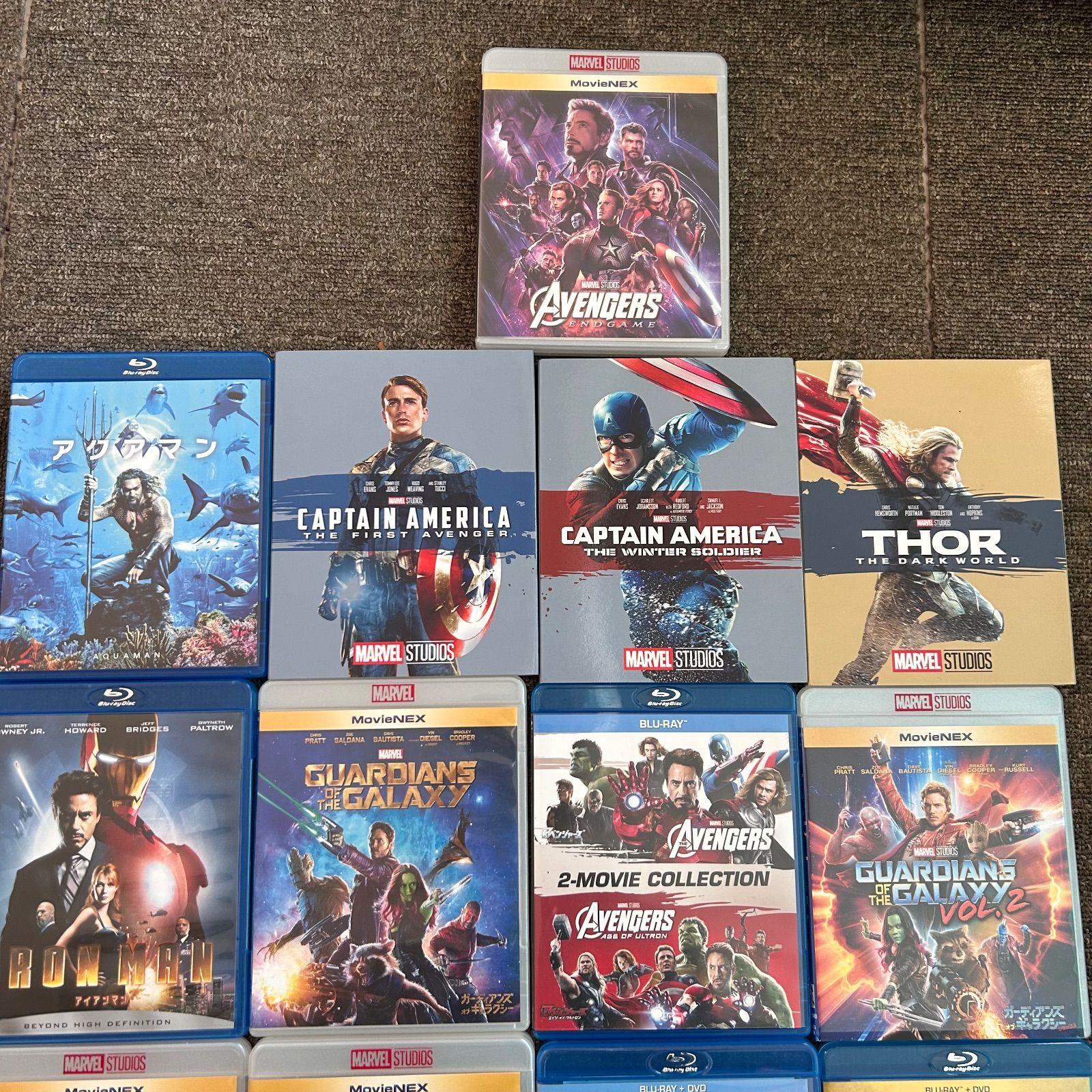 マーベル MARVEL アベンジャーズ DVD ブルーレイ まとめ売り セット