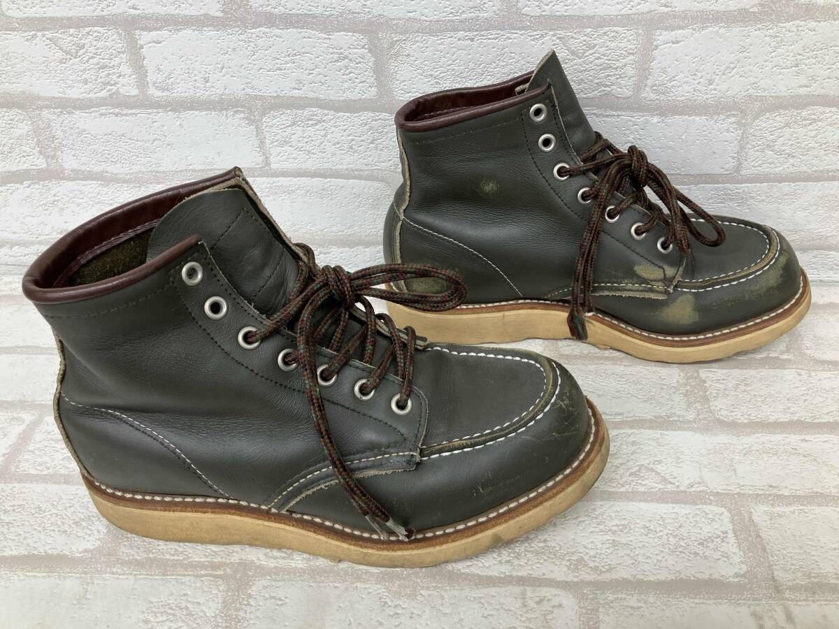  RED WING レッドウイング ワークブーツ カーキ レザー レディース 4 1|2 状態考慮 その他 靴