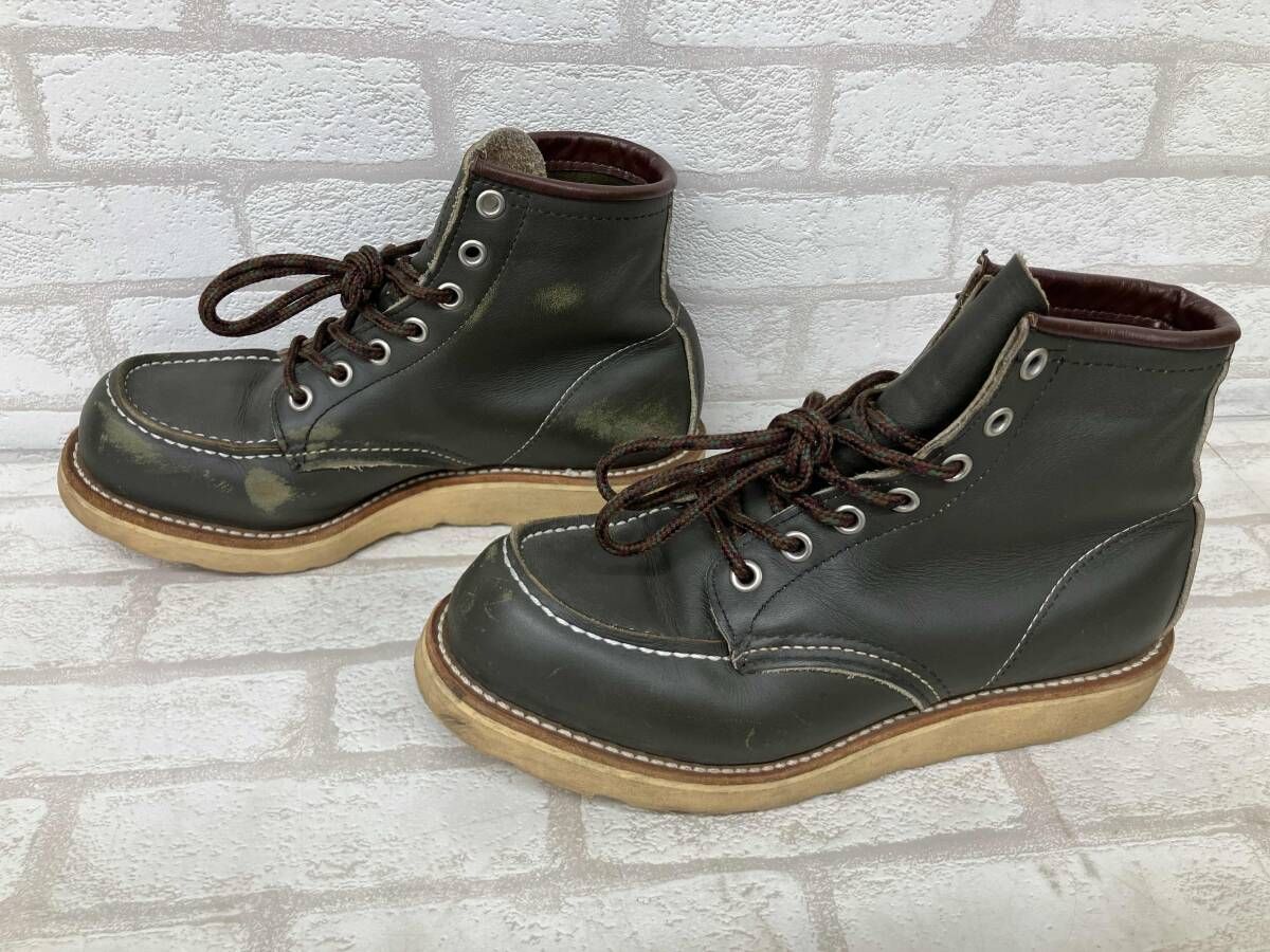 RED WING レッドウイング ワークブーツ カーキ レザー レディース 4 1 2 状態考慮