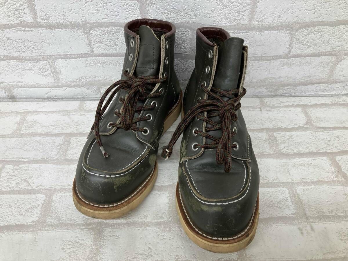 RED WING レッドウイング ワークブーツ カーキ レザー レディース 4 1 2 状態考慮