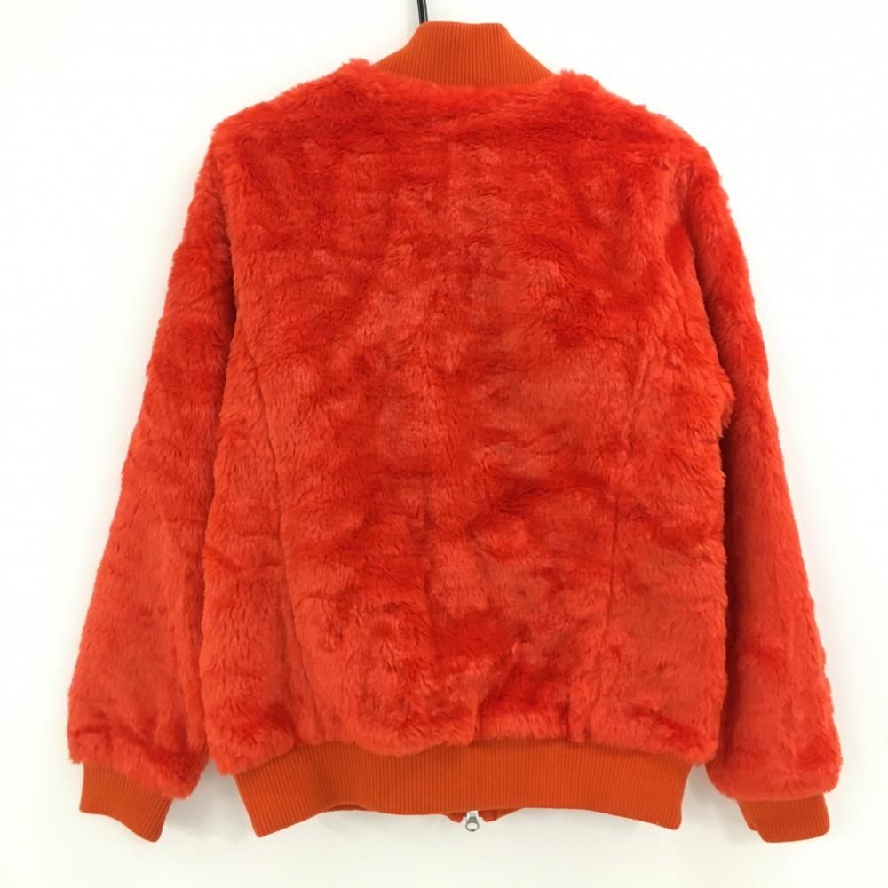 超 マスターバニー JohnMcPile it ボアブルゾン オレンジ ウール混 レディース 2 L ゴルフウェア MASTER BUNNY EDITION