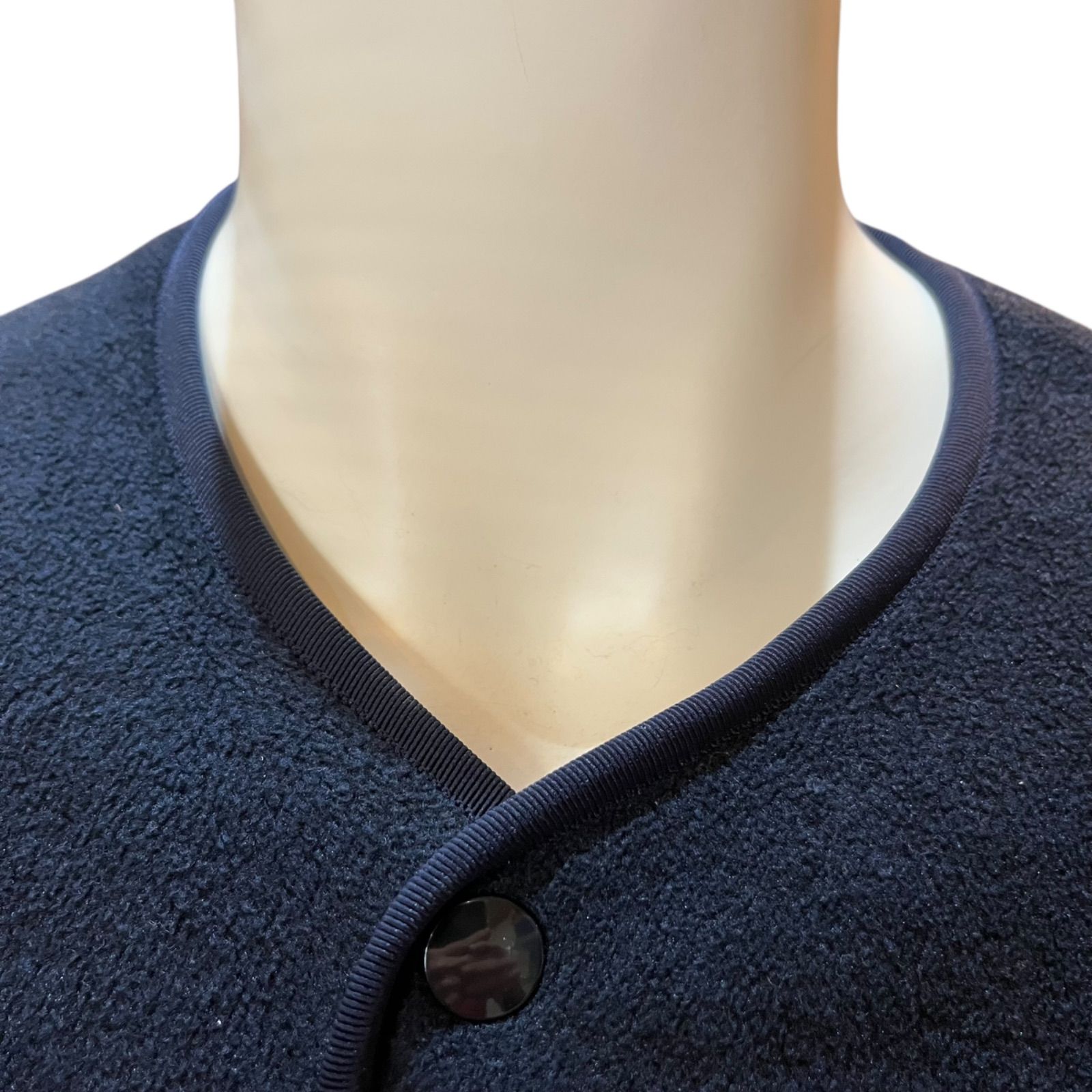 管2511-436】DANTON ダントン フリースジャケット 36サイズ ネイビー