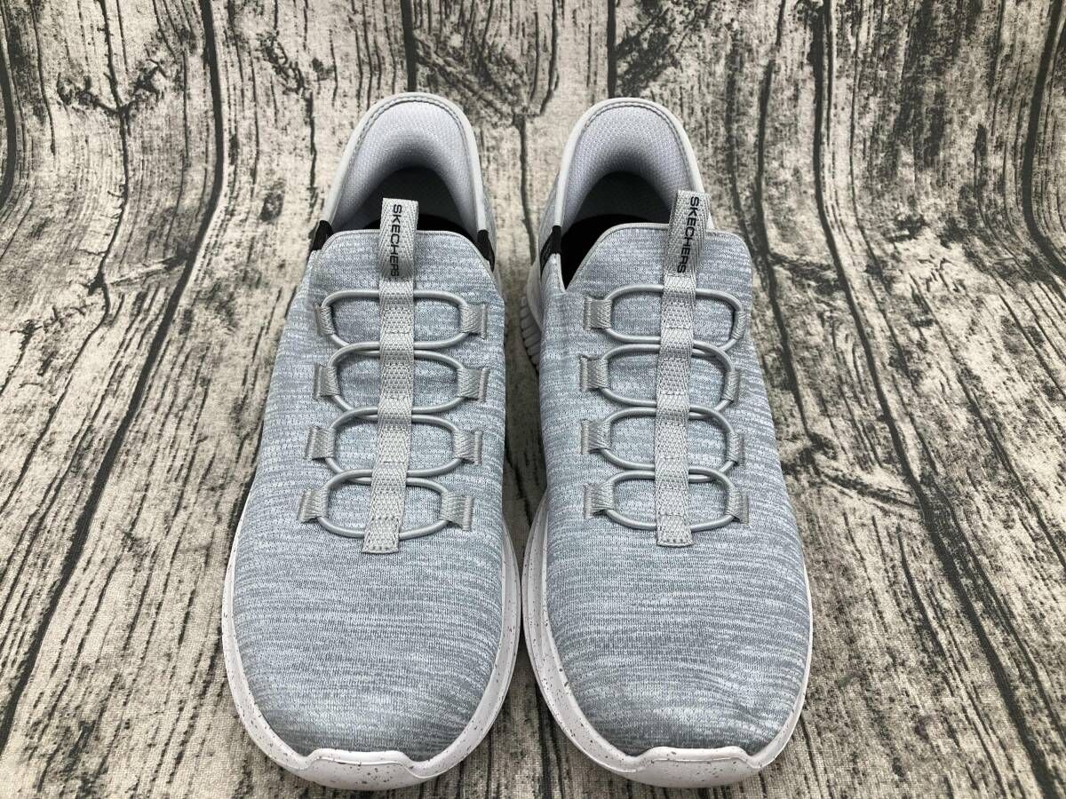 SKECHERS スケッチャーズ スニーカー グレー26.5cm スリップインズ