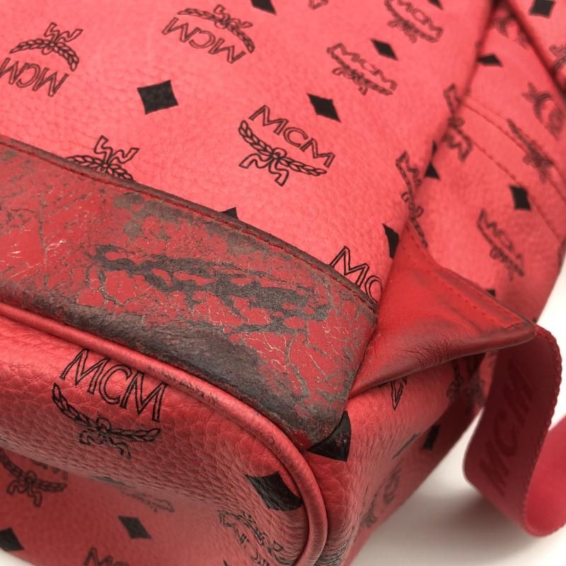 MCM リュック レッド エムシーエム 10