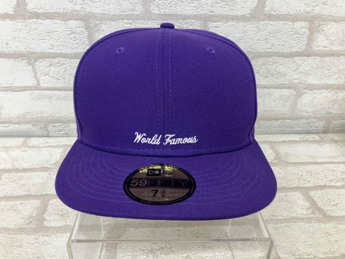 Supreme ERA World Famous Box Logo シュプリーム ニューエラ ワールド フェイマス ボックス ロゴ キャップ メンズ パープル