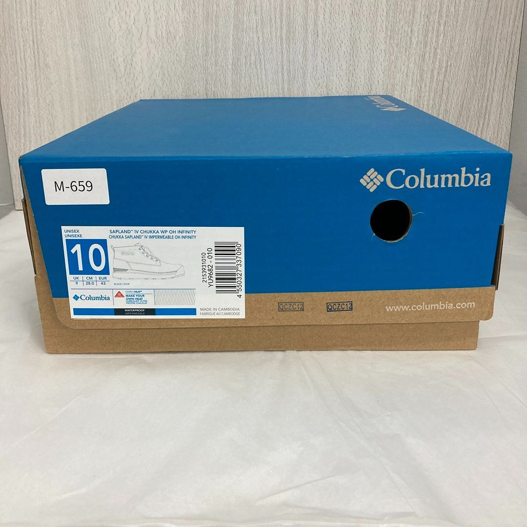  M 659 kutsu com Columbia サップランド4 チャッカブーツ YU 9682 ブラック 28 0㎝ その他 ブーツ 革靴