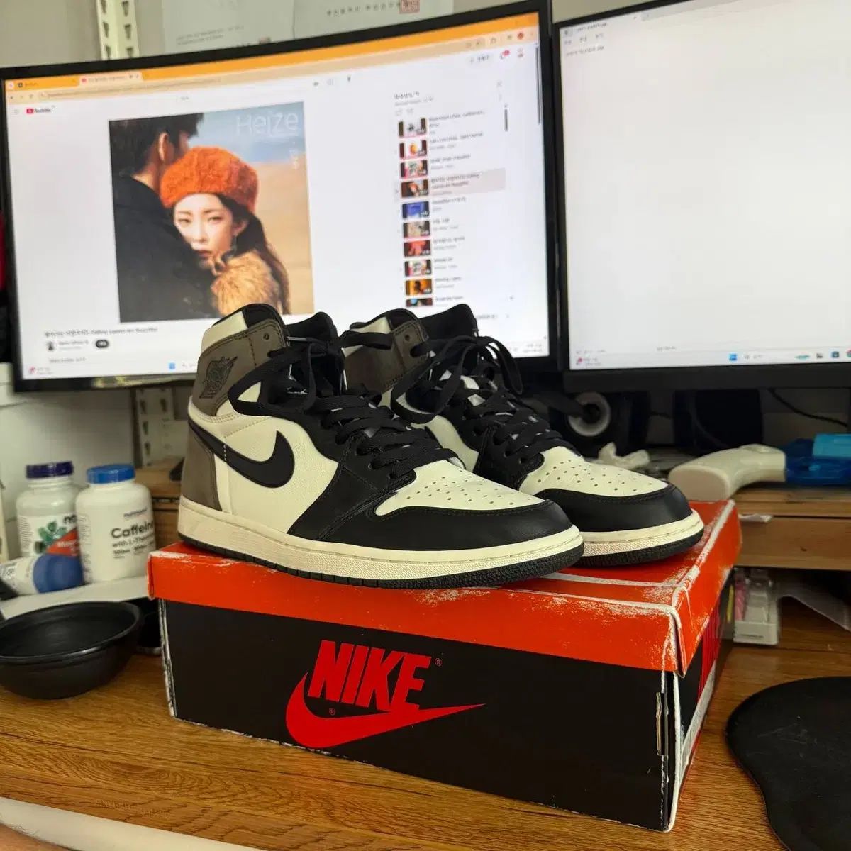 290 NIKE レトロ ハイ ブラック モカ ジョーダン