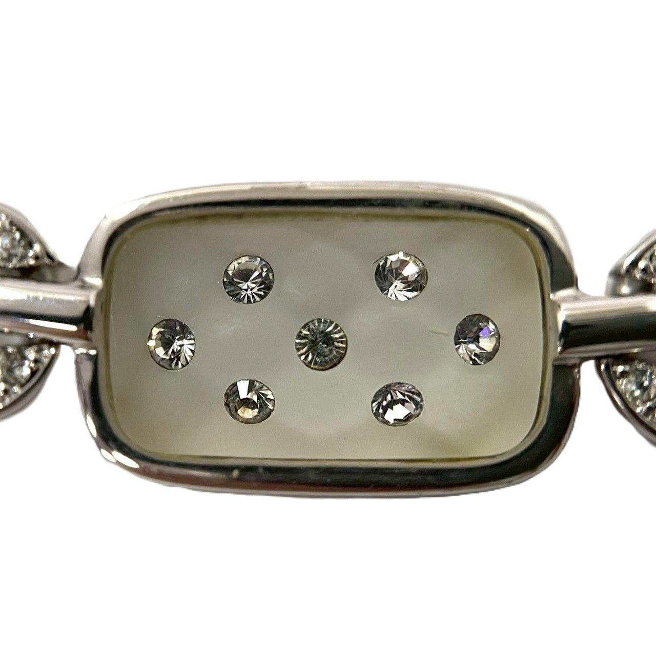 【お値下げ⭕️】クリスタルラインストーンネックレス シルバー SWAROVSKI】ネックレス シルバーカラー クリスタル ラインストーン