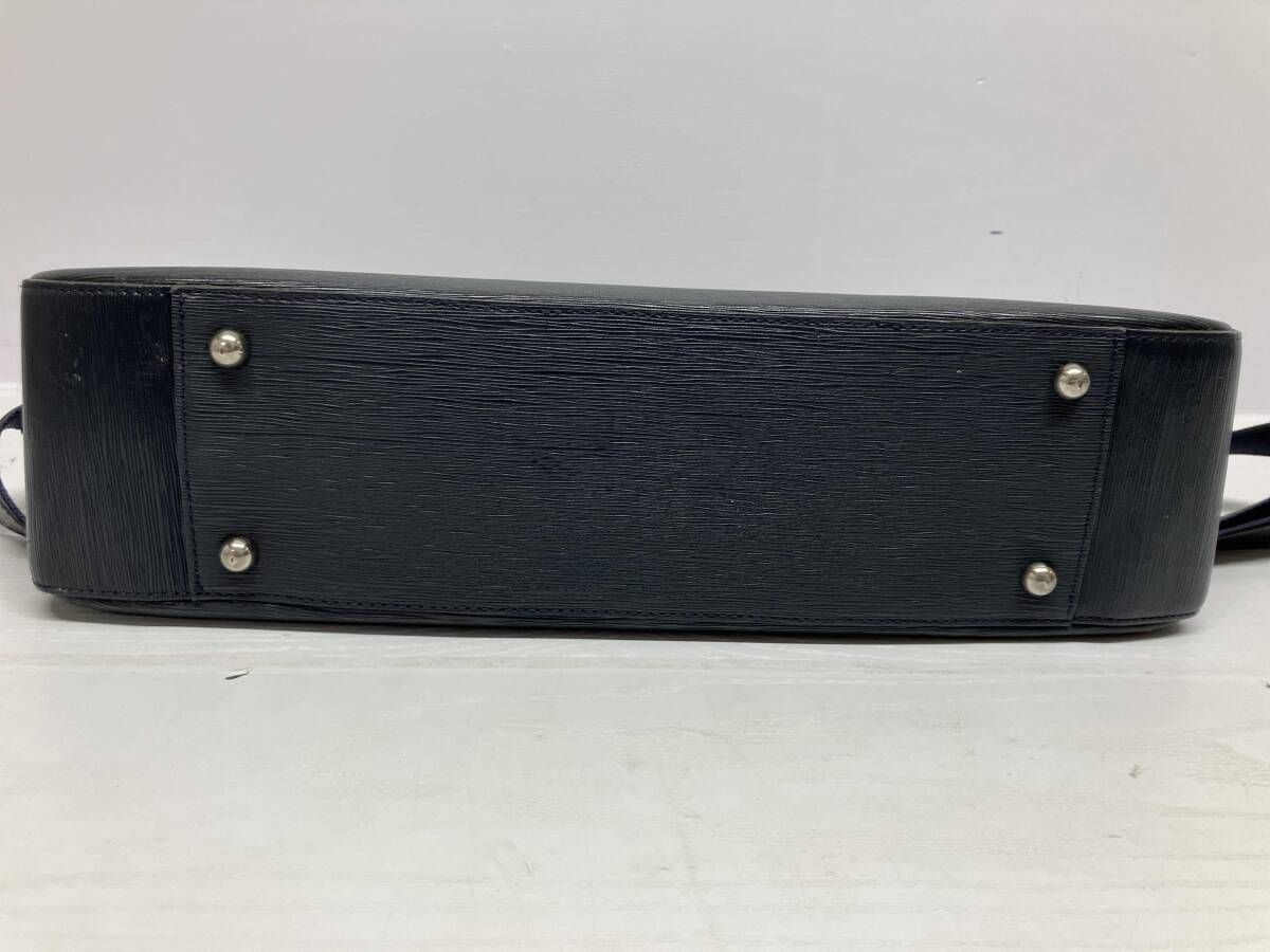 【美品】ペッレモルビダ ブリーフケース ネイビー 2WAY レザー 保存袋付 PELLE MORBIDA（ペッレ モルビダ） ブリーフケース メンズ ブランド 本