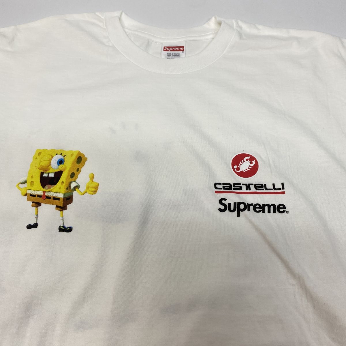 未着用】 Supreme シュプリーム Sponge Bob Castelli Racing Tee ロンT