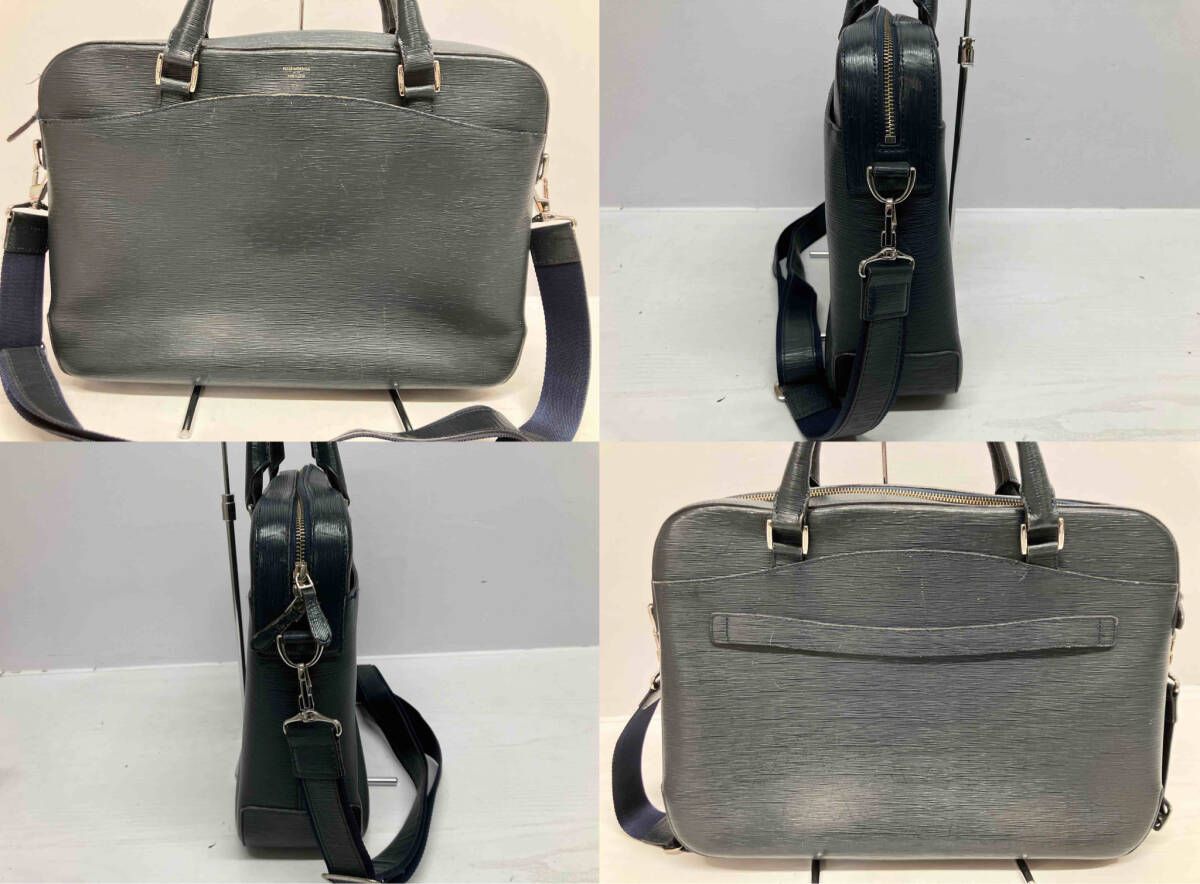 PELLE MORBIDA ペッレモルビダ ブリーフケース 2 way レザー ネイビー 通年