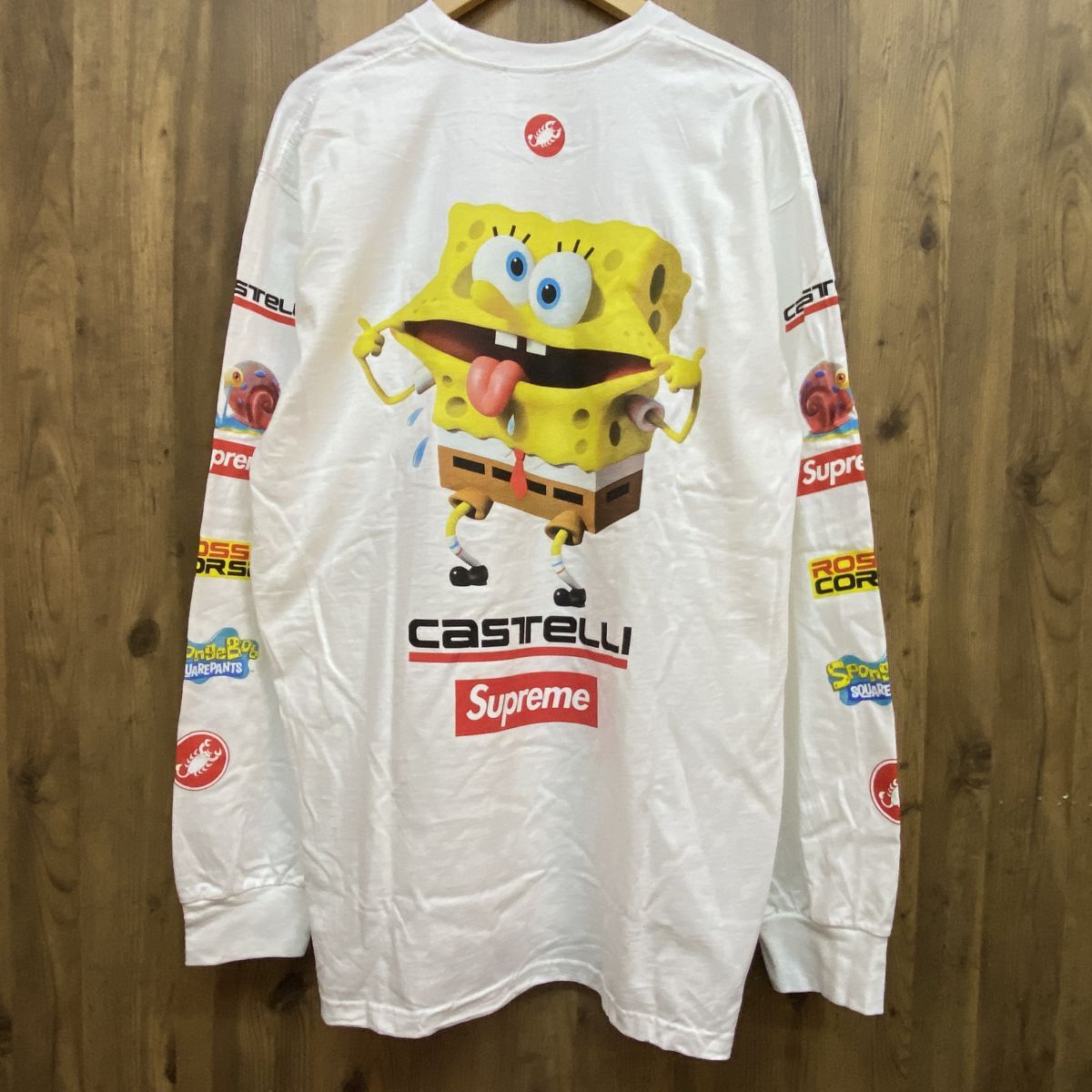 未着用】 Supreme シュプリーム Sponge Bob Castelli Racing Tee ロンT