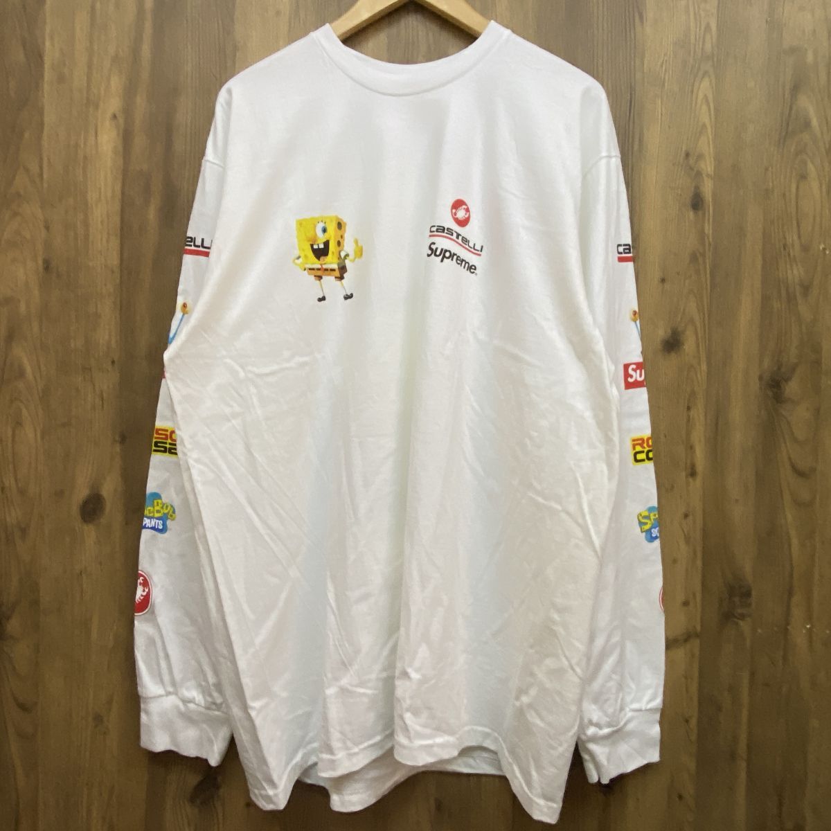 未着用】 Supreme シュプリーム Sponge Bob Castelli Racing Tee ロンT