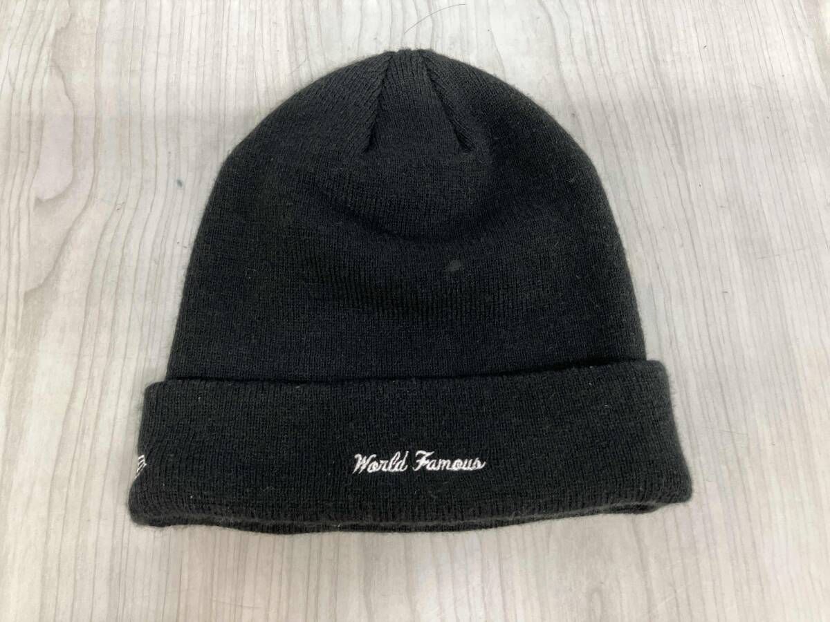 Supreme NEWERA シュプリーム ニューエラ メンズ ブラック ボックスロゴ 帽子 ニット帽 ビーニー 刺繍
