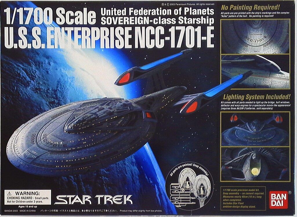 バンダイ スタートレック エンタープライズNCC‐1701 E 1 850