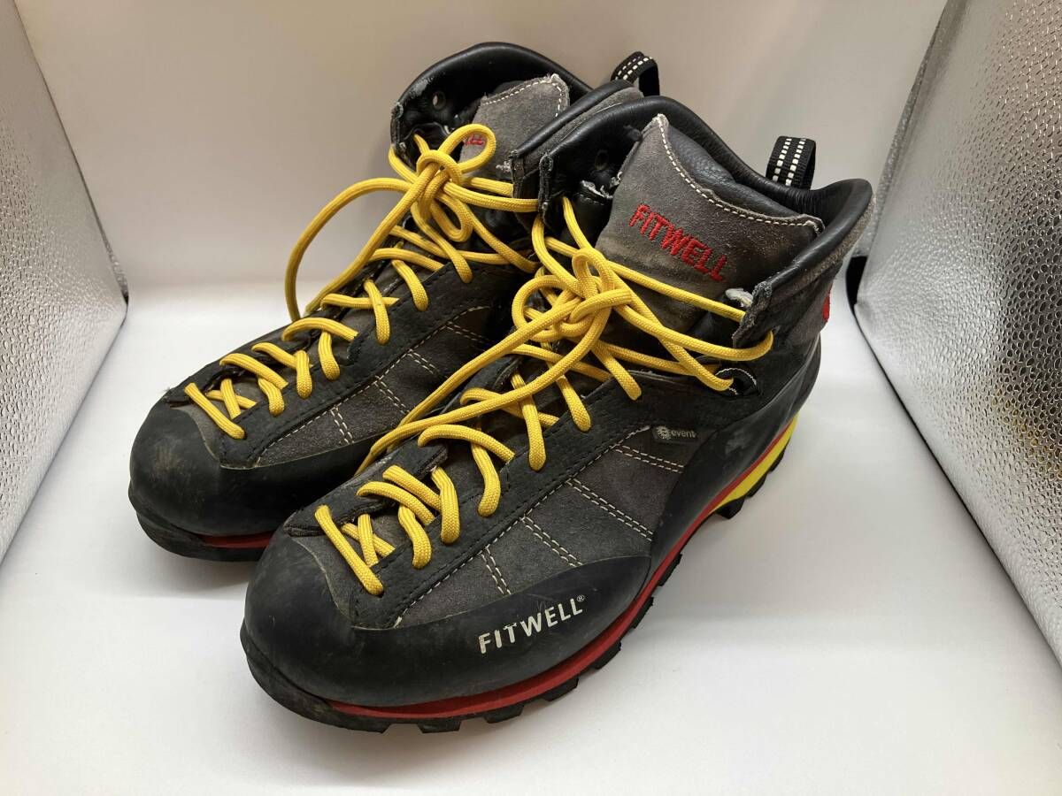 fitwell フィットウェル トレッキングブーツ イタリア製 EUR 39 ブラック-グレー