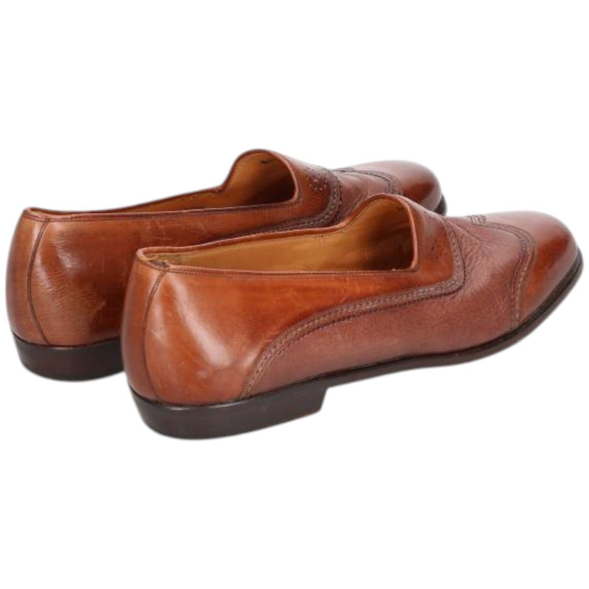 古着 メスラン Mezlan ウイングチップ フルブローグ ローファーシューズ スペイン製 8 M メンズ26 5 cm相当 saa 014567