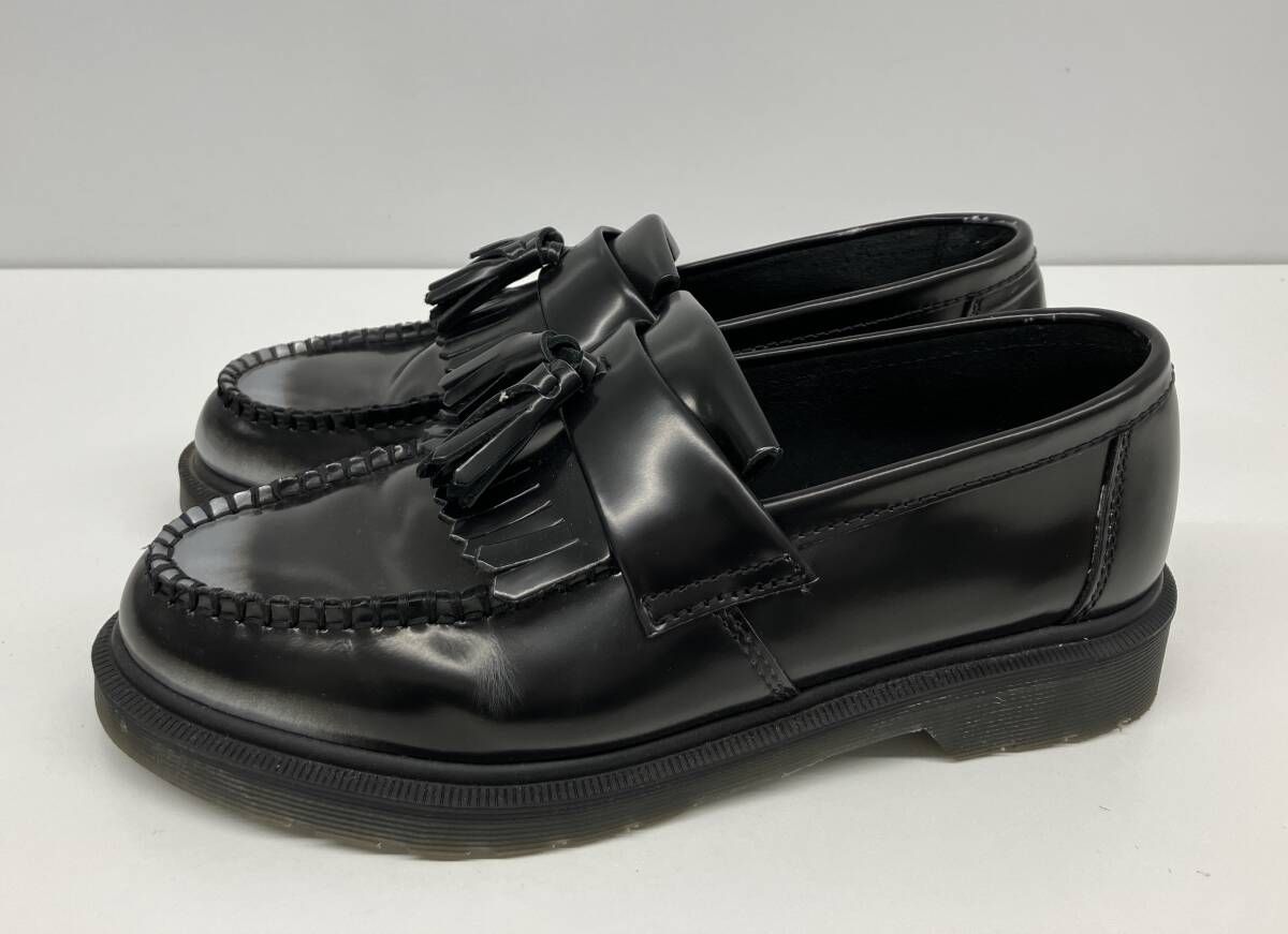 Dr Martens ドクターマーチン ブラック シルバー ローファー UK 7