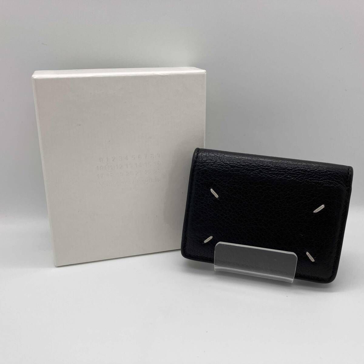 Maison Margiela メゾン マルジェラ WALLET WITH SNAP 三つ折り財布 ブラック