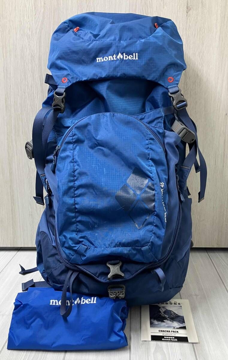 mont bell モンベル チャチャパック45 ザック ブルー