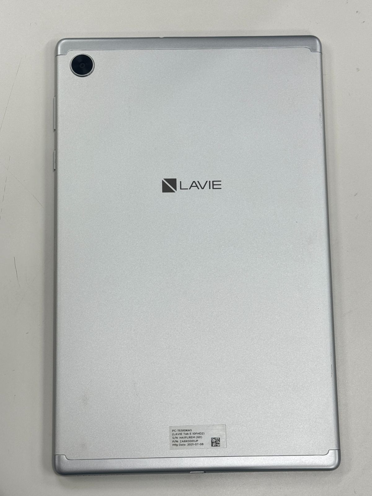 ジャンク品」NEC LAVIE Tab E 10FHD2 32GB シルバー PC-TE510KAS【管理