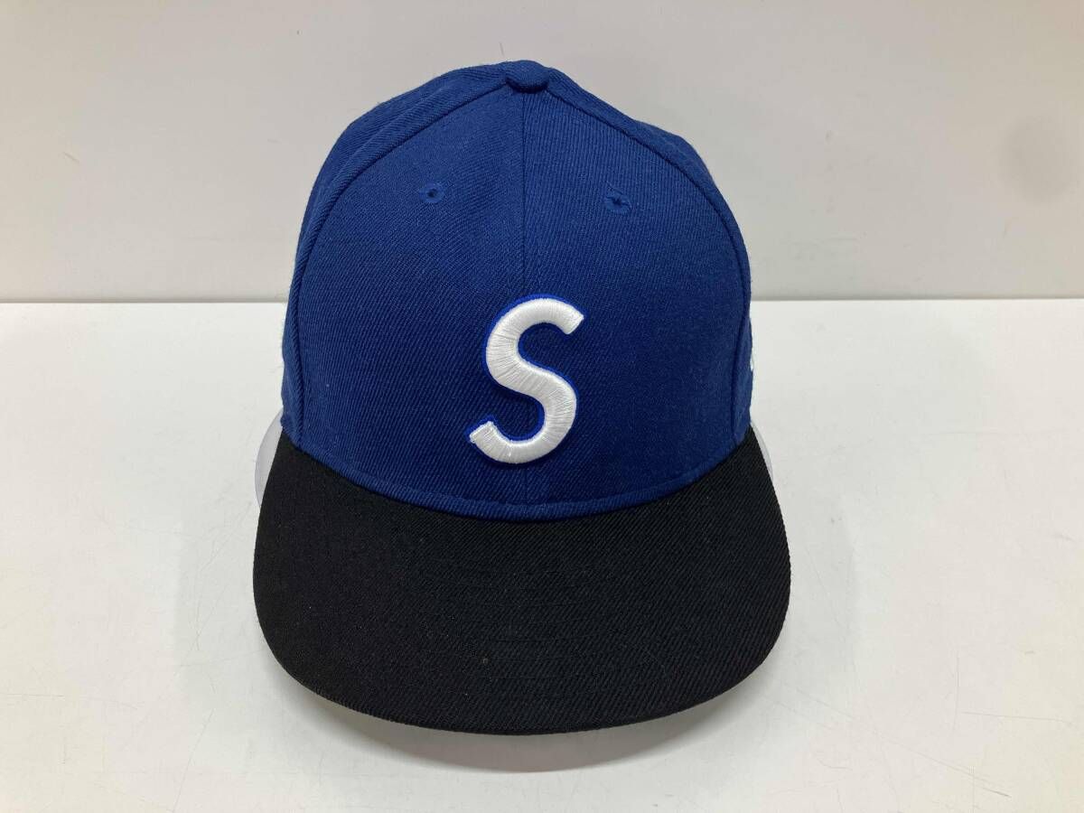 Supremeシュプリーム キャップ Era Sロゴ 59 FIFTY ブルー-ブラック