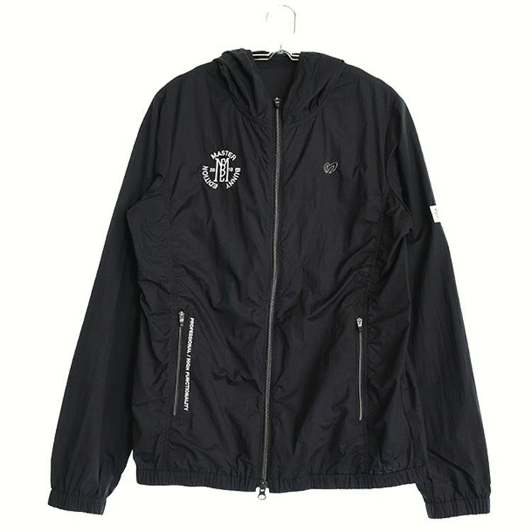 ランクA マスターバニー レディース 2 L相当 長袖ウィンドジャケット ブラック系 春夏 ゴルフ用品