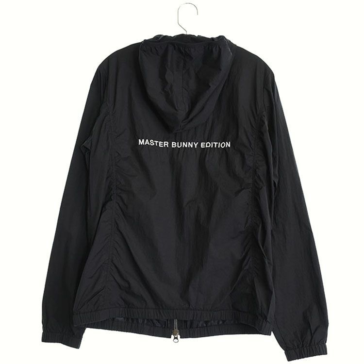ランクA マスターバニー レディース 2 L相当 長袖ウィンドジャケット ブラック系 春夏 ゴルフ用品