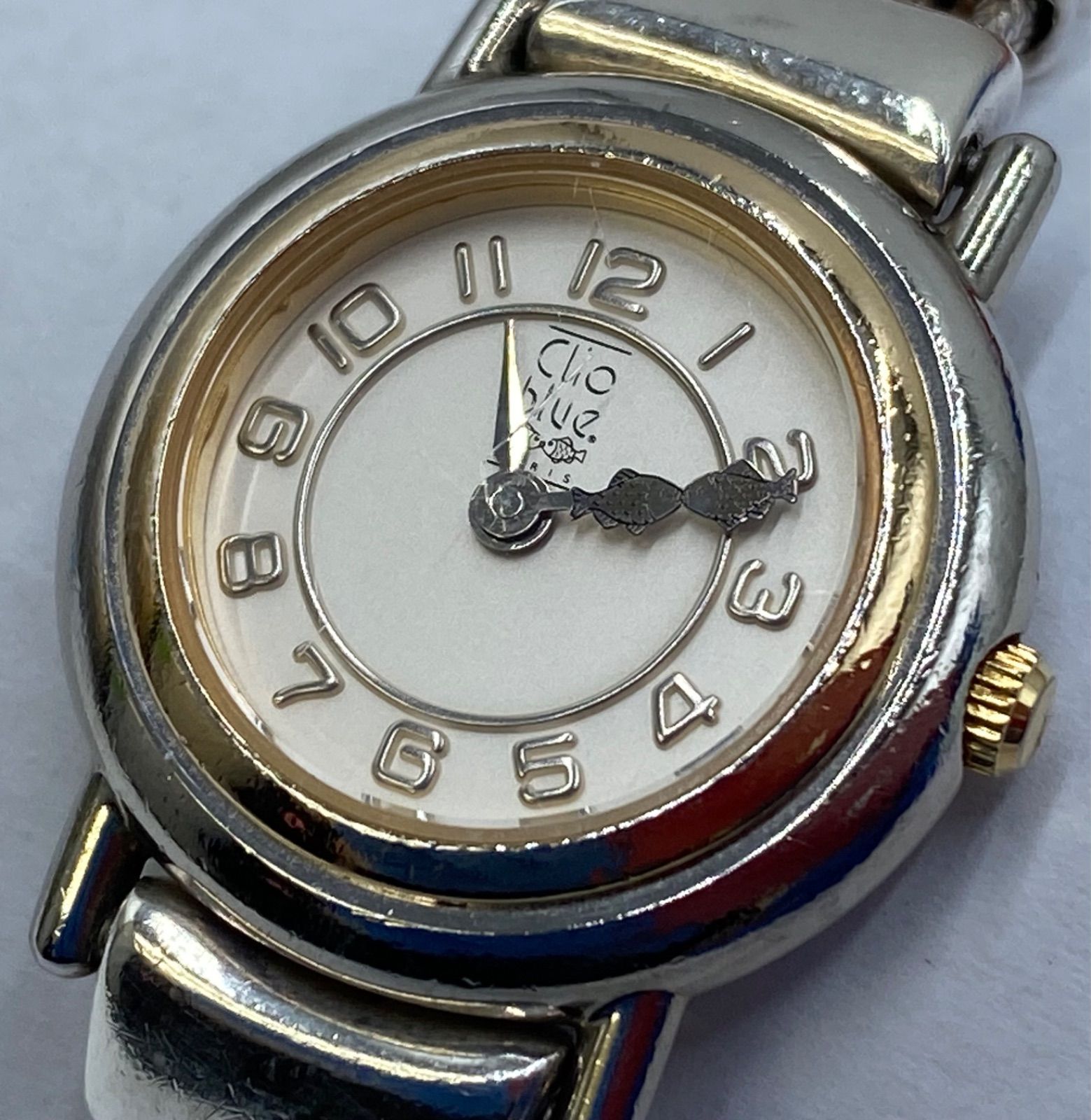 Clio Blue クリオブルー 魚 レディース 腕時計 シルバー925ブレス 刻印