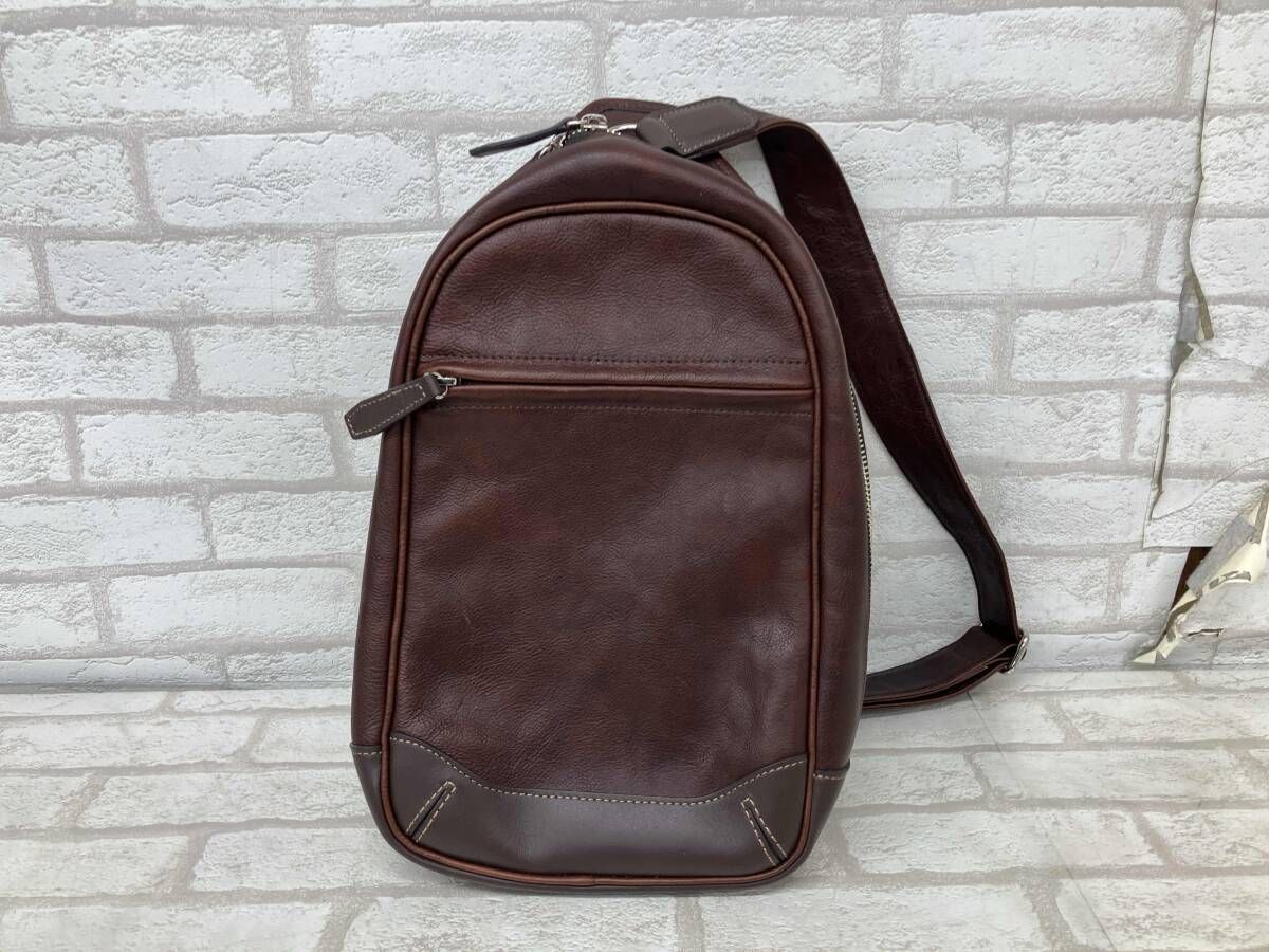 SOMES SADDLE ソメスサドル レザー 革 ボディバッグ ワンショルダーバッグ ブラウン メンズ